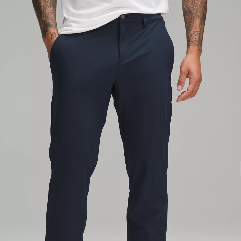 LULULEMON Men’s ABC Classic-Fit Trouser Pant Warpstreme, True Navy, Size 32x31